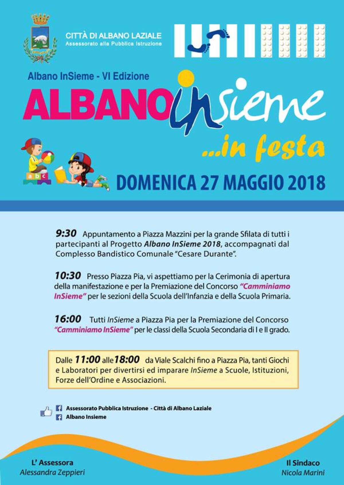 Domenica 27 maggio torna “Albano InSieme …in Festa!” - 