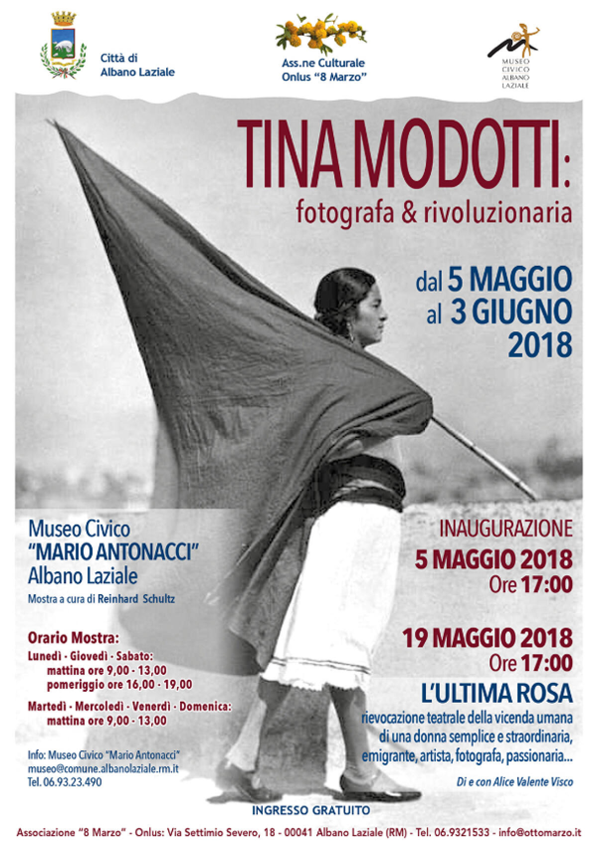 Ad Albano una mostra dedicata alla grande fotografa Tina Modotti. - 