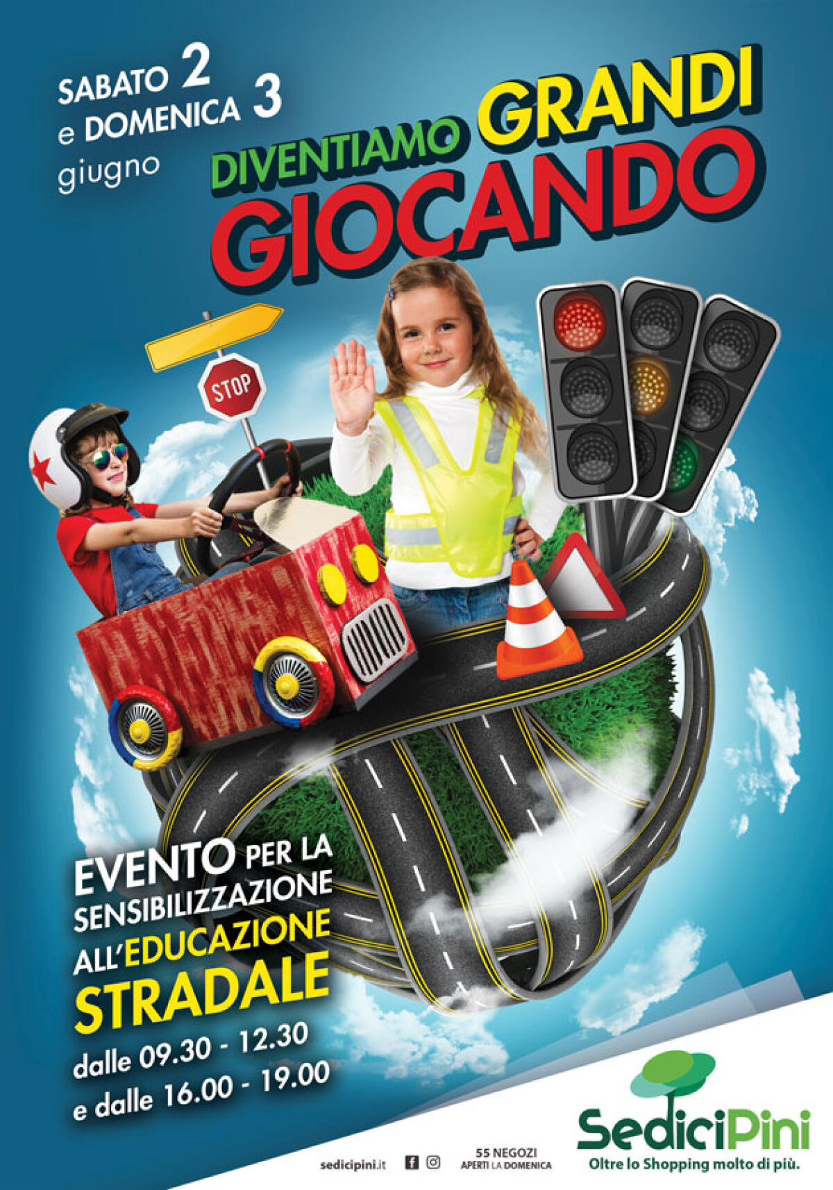 Al centro commerciale Sedici Pini arriva “Diventiamo grandi giocando – educazione stradale” - 
