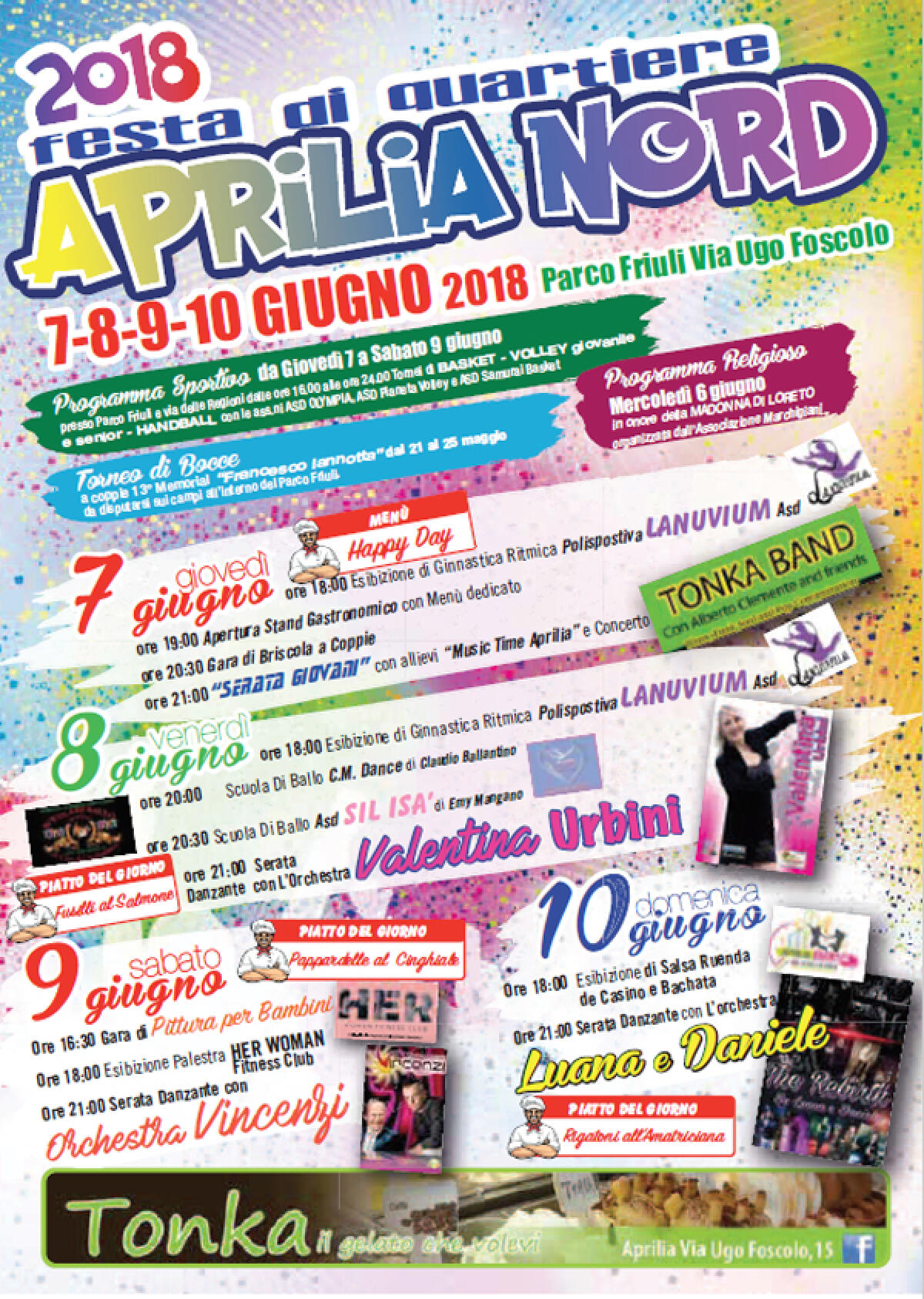 Torna anche quest'anno l'appuntamento con la storica festa del Quartiere Aprilia Nord - 