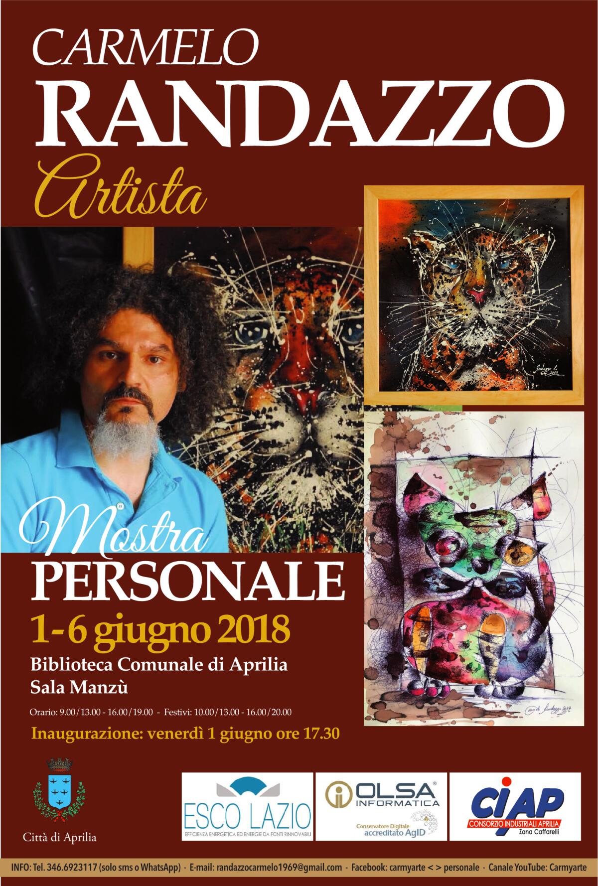 Aprilia, in biblioteca la mostra di Carmelo Randazzo - 