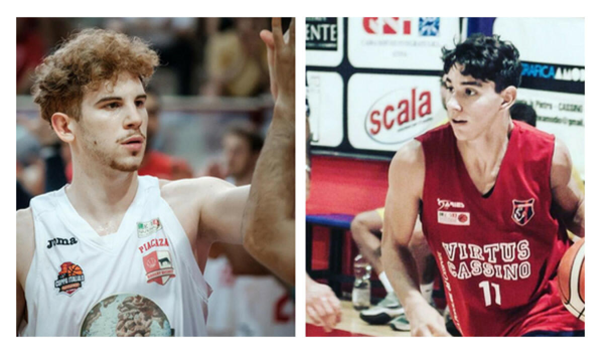 Guerra e De Ninno del vivaio Latina Basket alla Final Four della Serie B Old Wild West. - 