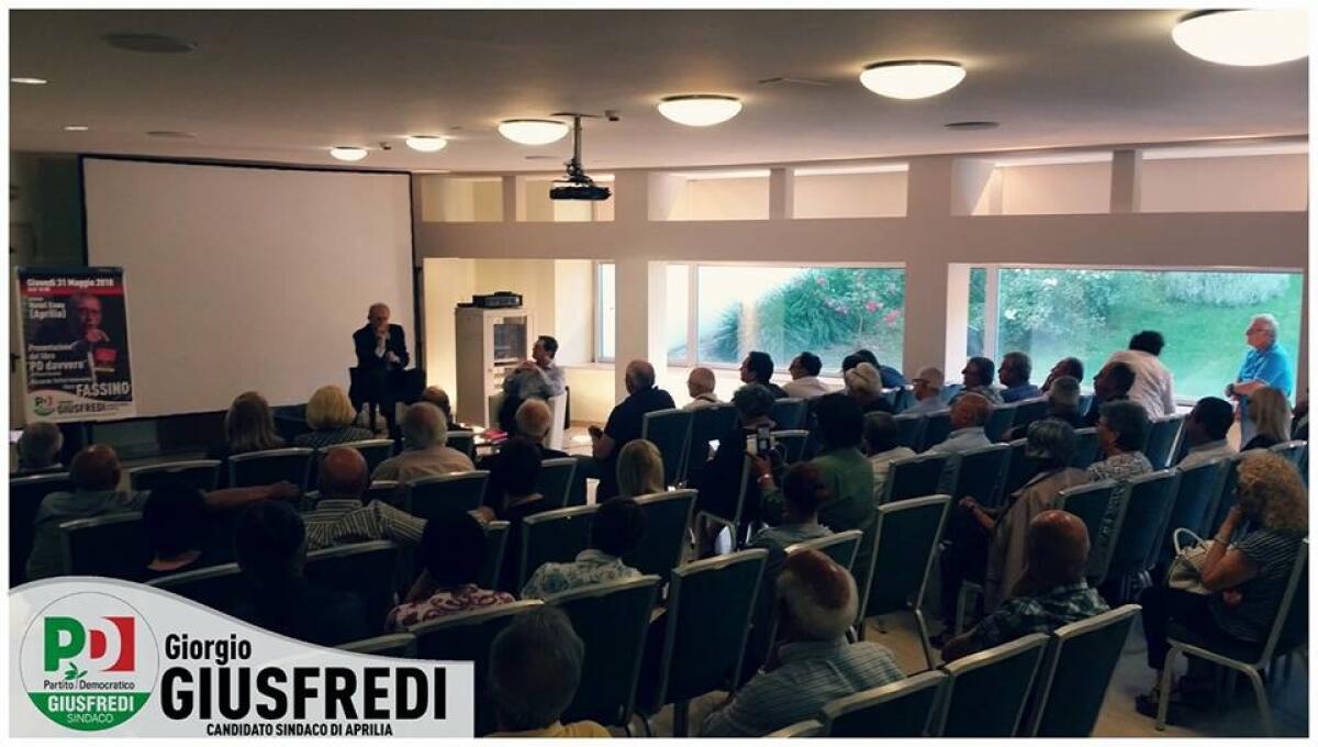 Ad Aprilia Piero Fassino a sostegno di Giorgio Giusfredi - 