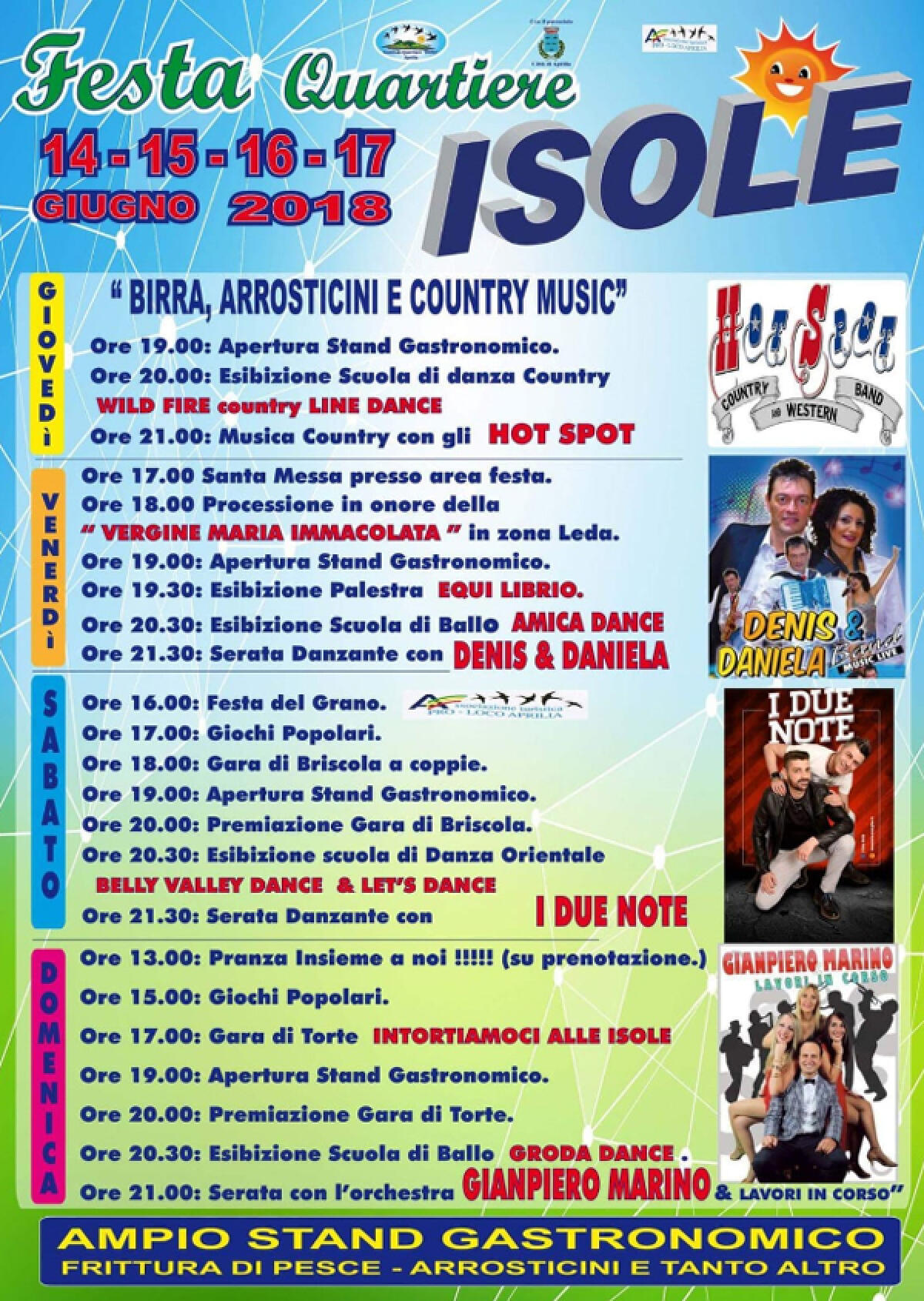 Il Quartiere Isole di Aprilia in festa questo fine settimana: ecco il programma! - 