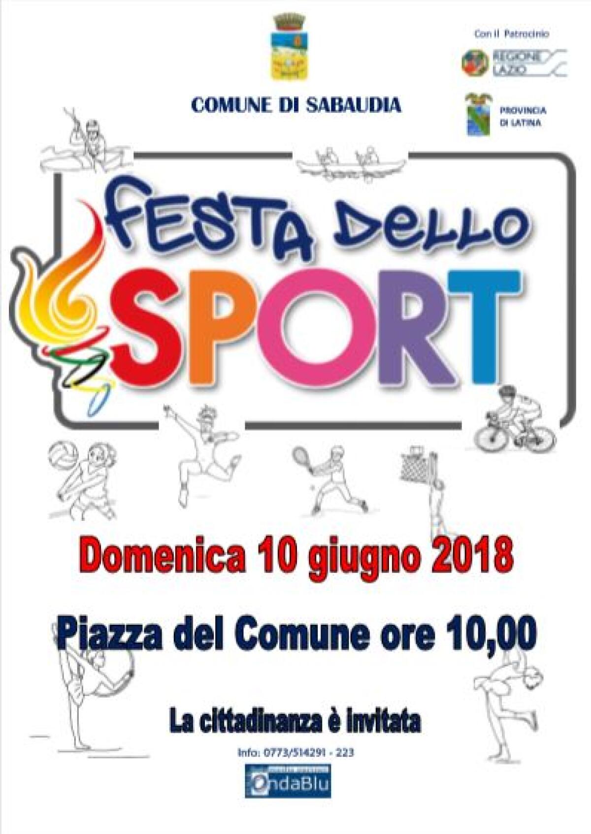 Festa dello Sport a Sabaudia: in Piazza del Comune associazioni e dimostrazioni sportive. - 