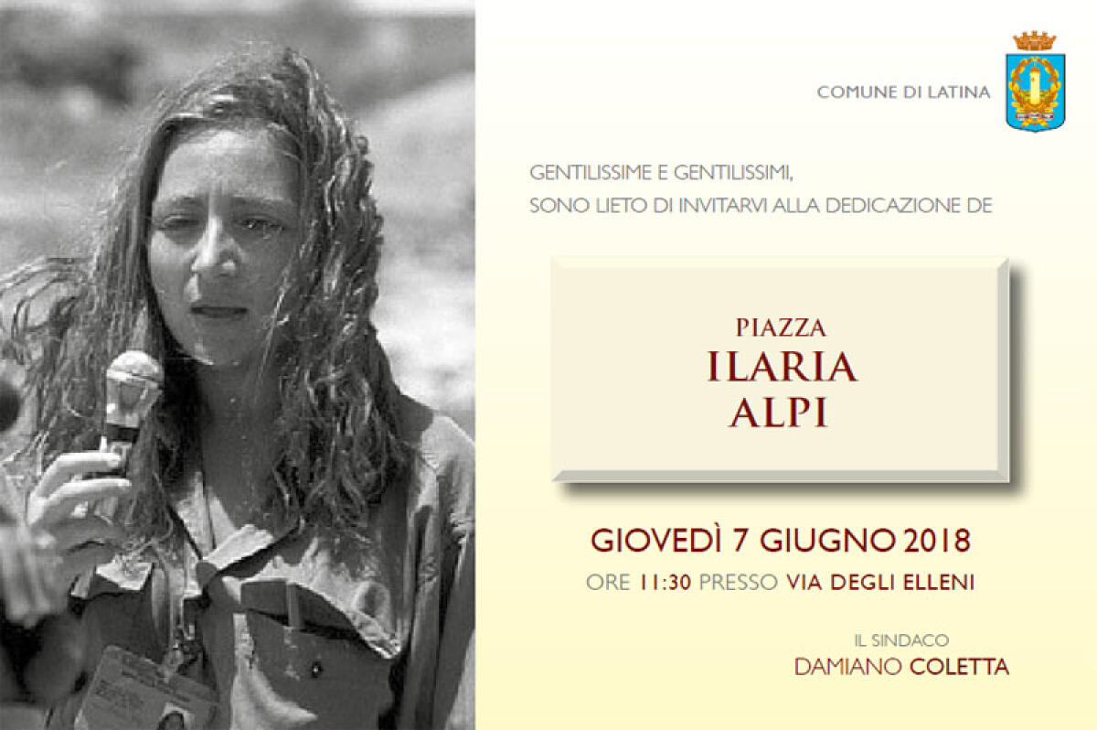 LATINA - La piazza antistante la chiesa in costruzione di Santa Chiara intitolata ad Ilaria Alpi. - 