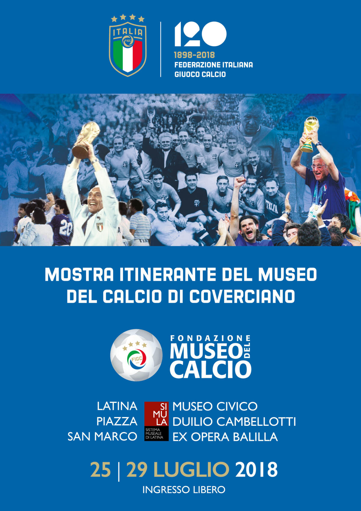 A Latina fa tappa la mostra itinerante "Museo del Calcio di Coverciano" - 