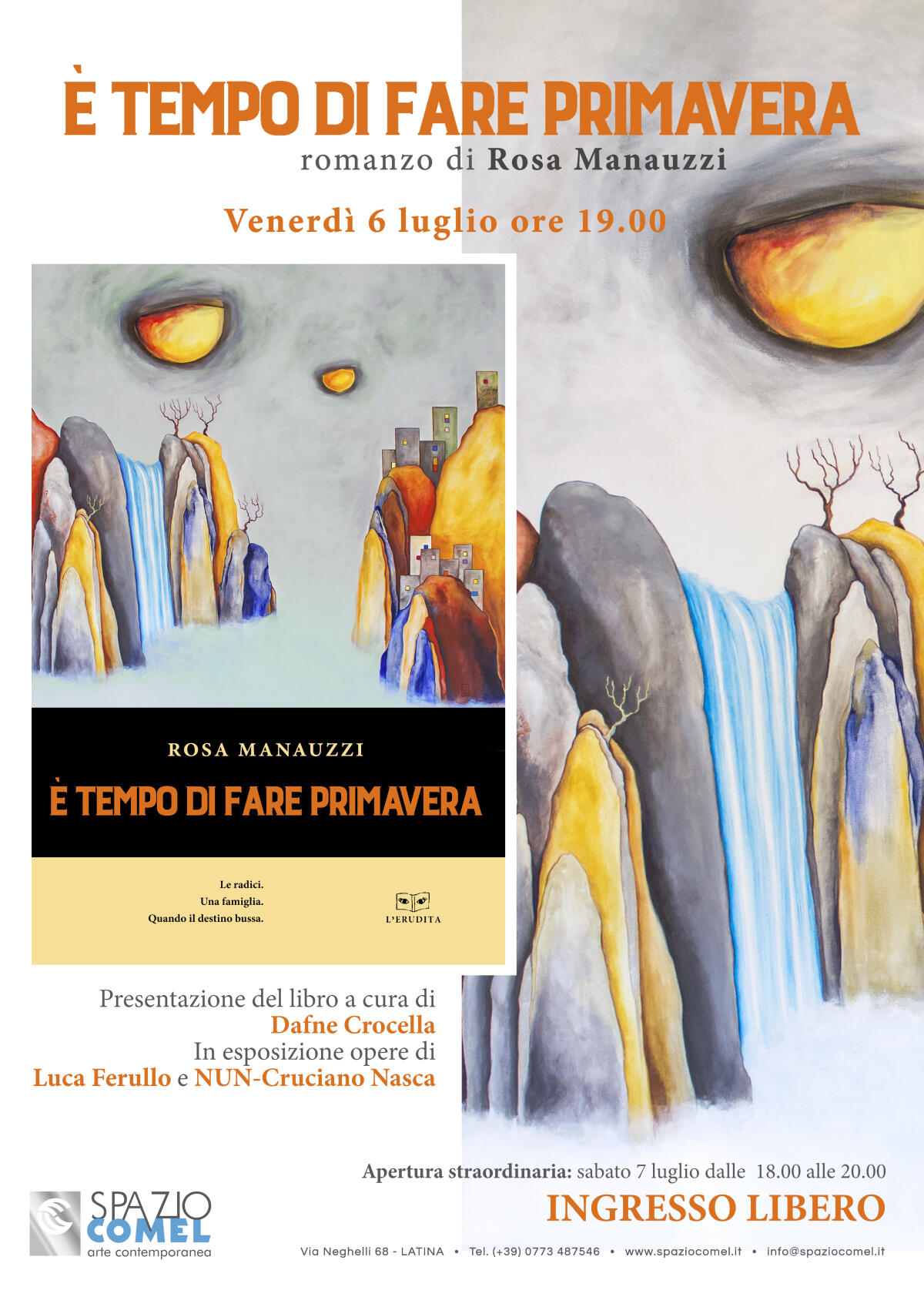 Allo Spazio Comel di Latina Rosa Manauzzi presenta il libro "E' tempo di fare primavera" - 