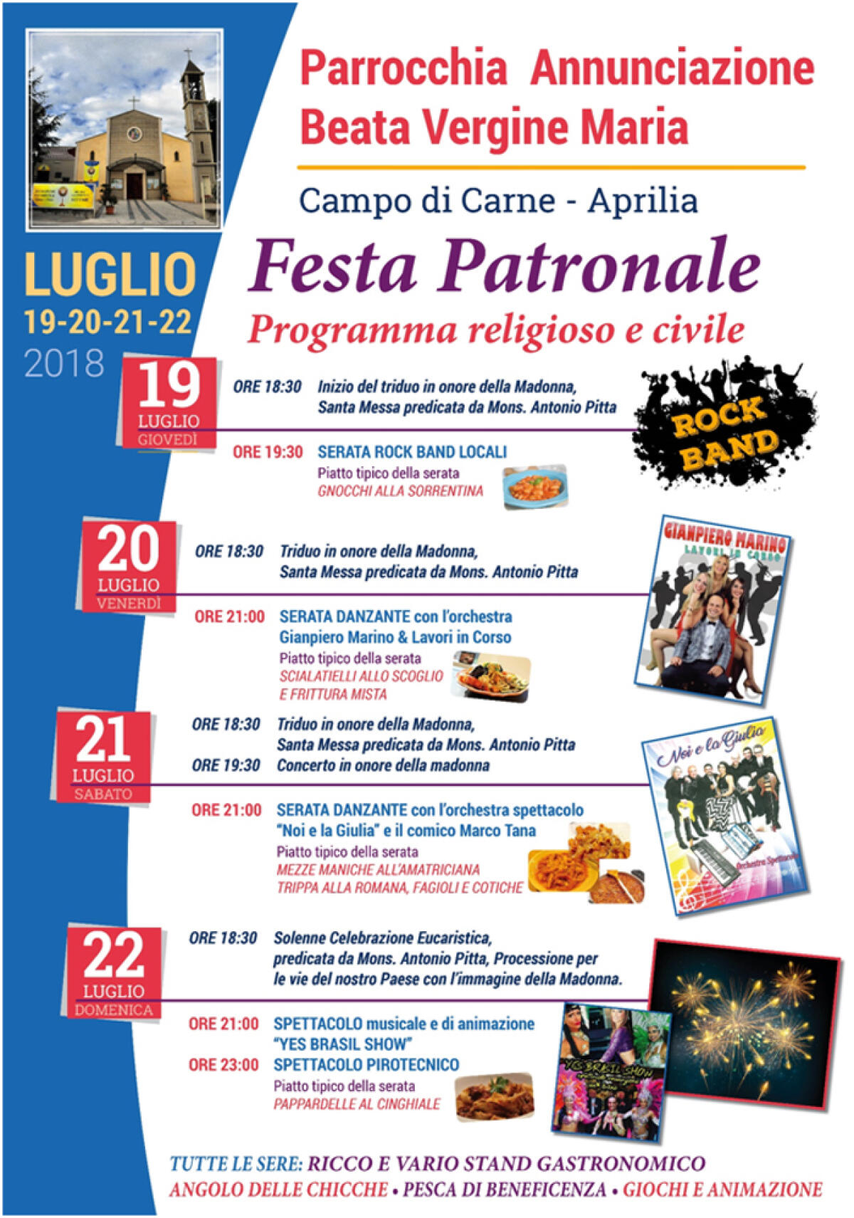 Festa Patronale a Campo di Carne: ecco il programma del fine settimana. - 