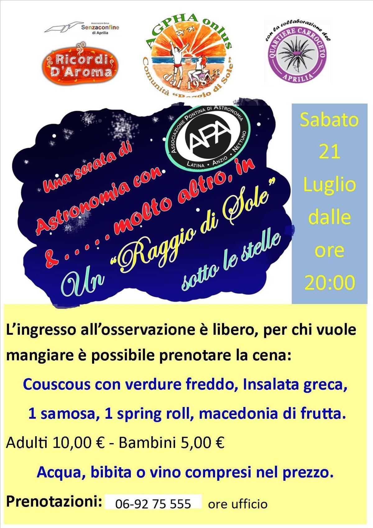 Aprilia - Un “Raggio di Sole” sotto le stelle - 