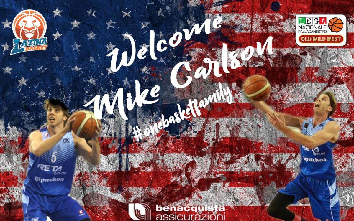 Basket serie A2 maschile: la Latina Basket sigla l'accordo con lo statunitense Mike Carlson. - 