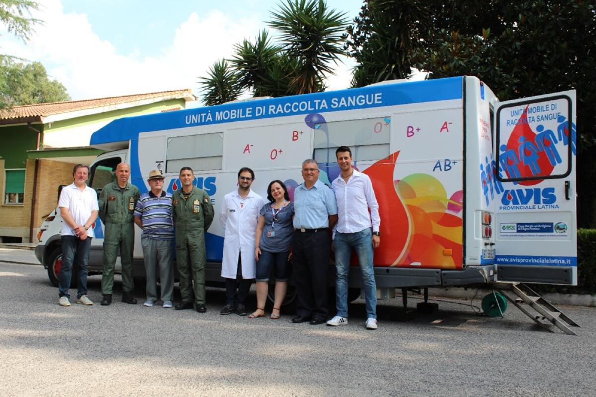 Raccolta straordinaria di sangue grazie alla collaborazione tra Avis e la Scuola di Volo Pontina - 