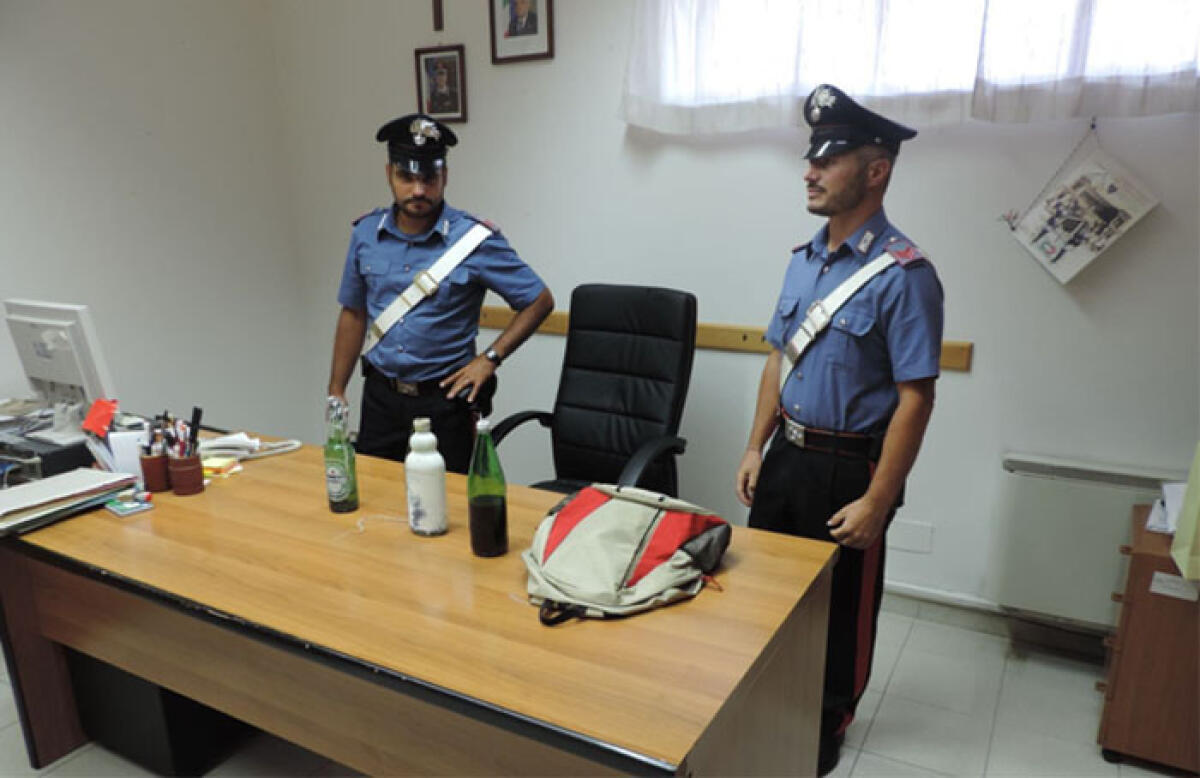 Risvolti sulle 3 bombe molotov sequestrate a Priverno: voleva rovinare la festa dei 18 anni della sua ex. - 