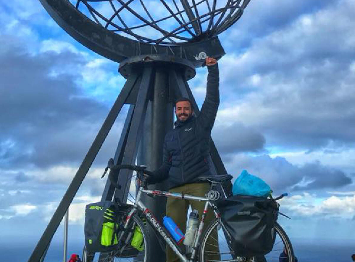 In bici sino al punto più estremo del Polo Nord, Nordkapp: grande impresa del pometino Mattia Rifino. - 