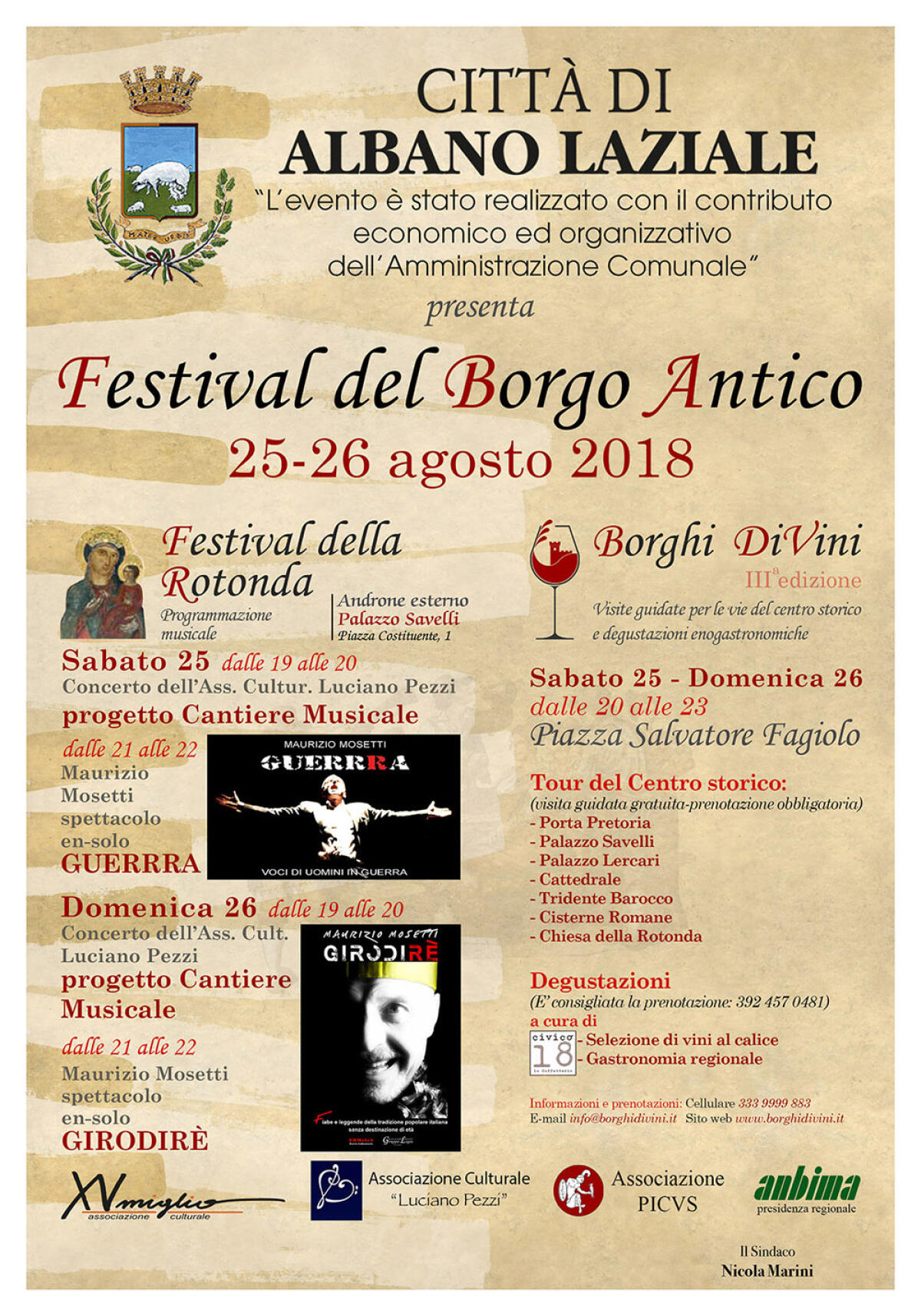“Festival del Borgo Antico” questo fine settimana ad Albano. - 