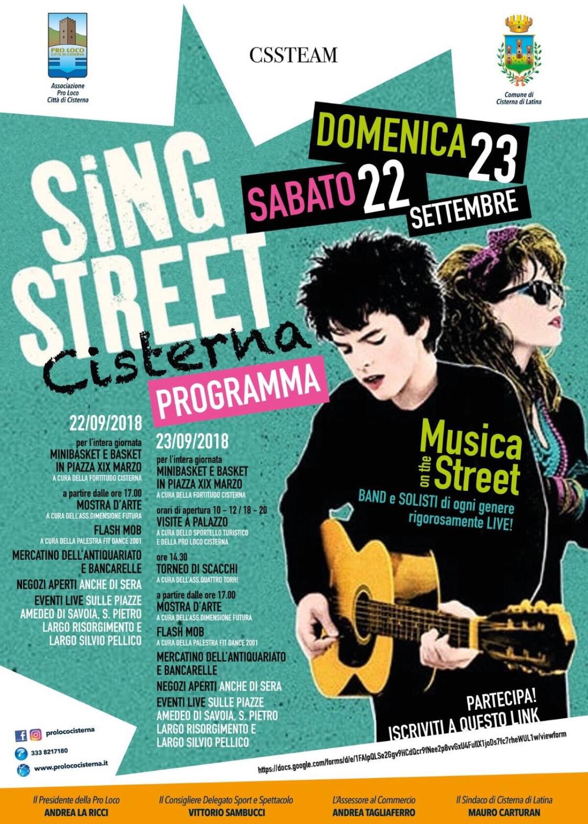 “Sing Street Cisterna”, la città invasa da musica ed eventi live - 