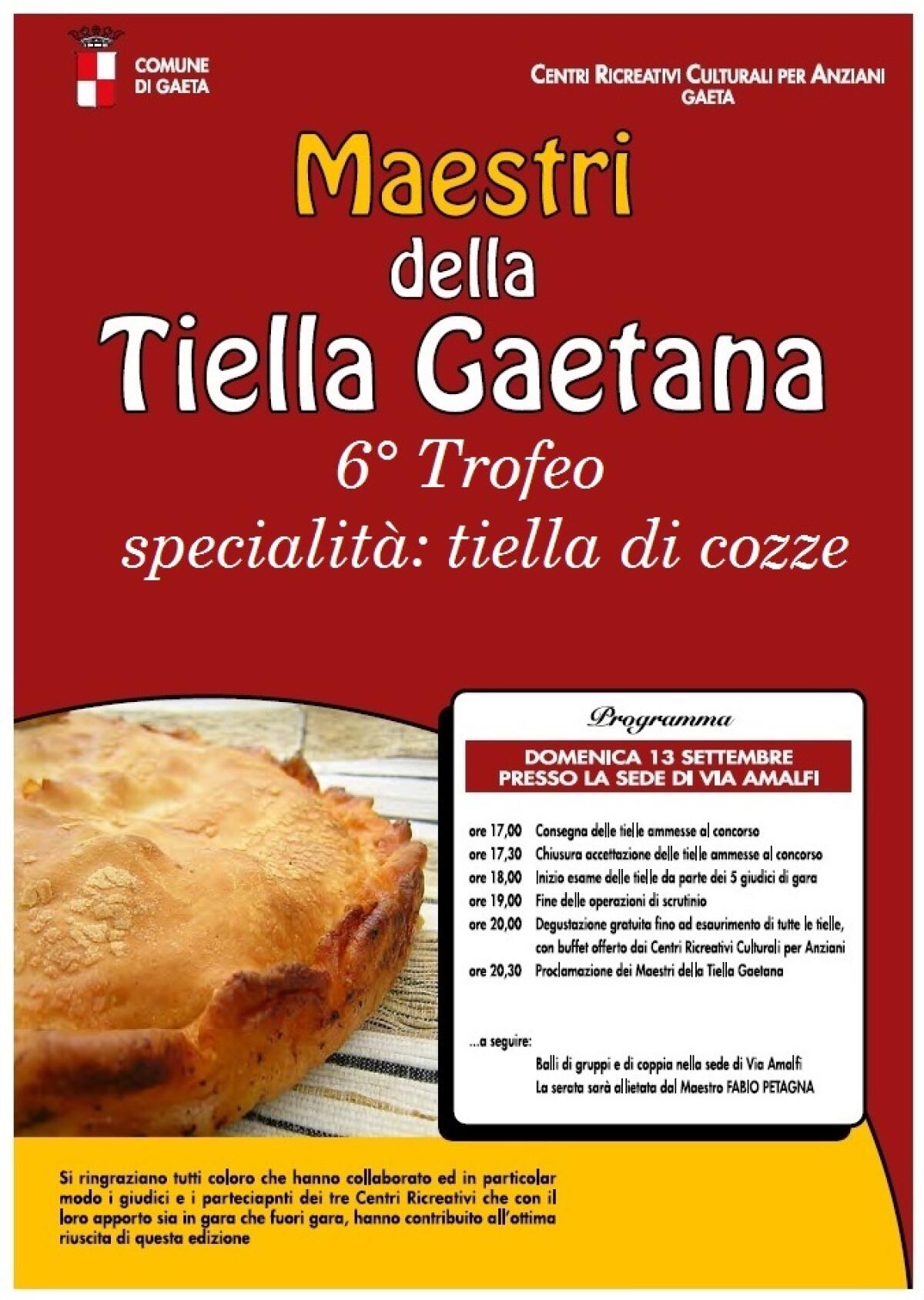 GAETA – I “Maestri della tiella Gaetana” questa domenica all’opera. - 