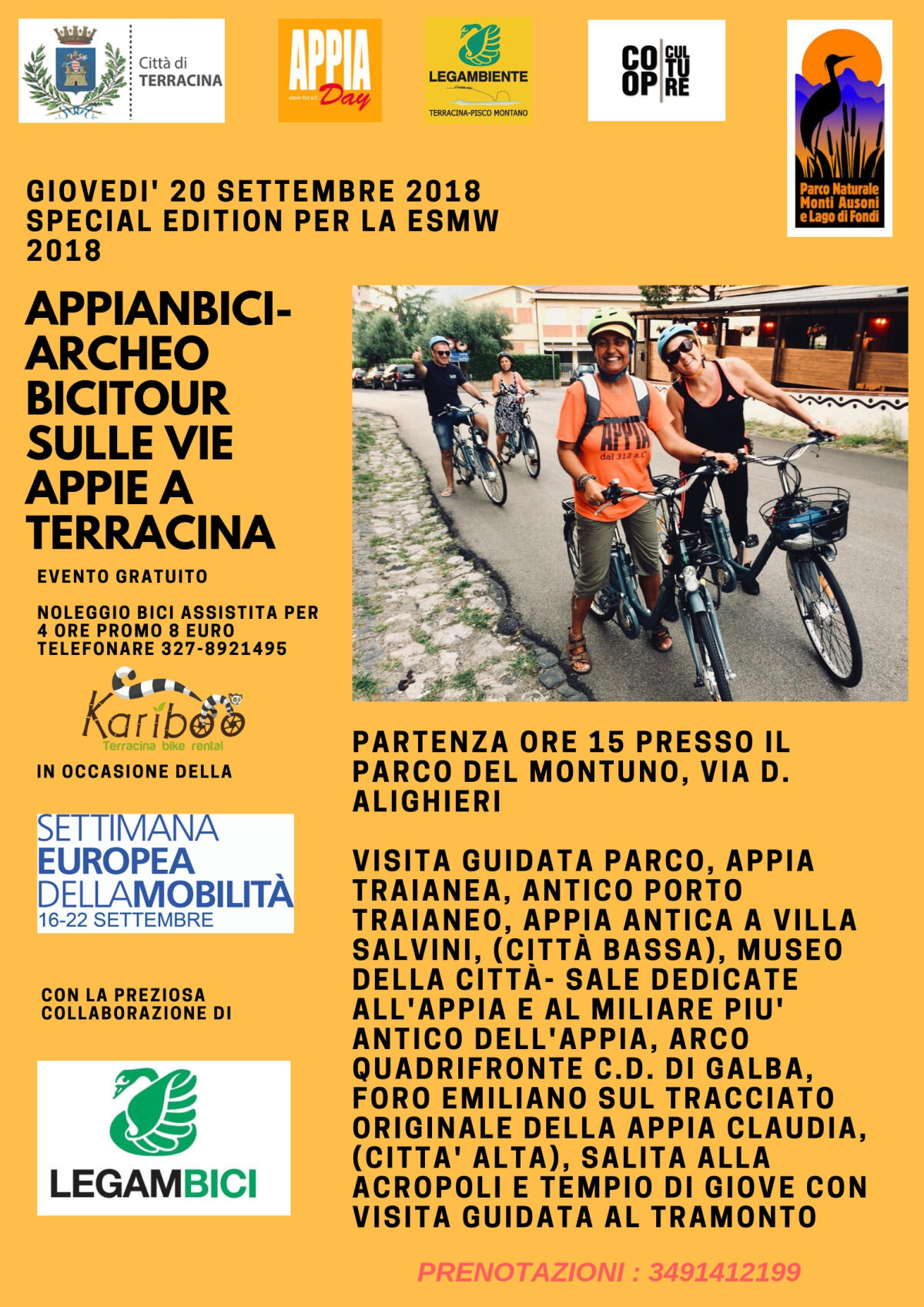 Settimana Europea della Mobilità Sostenibile: “Appianbici" a Terracina. - 