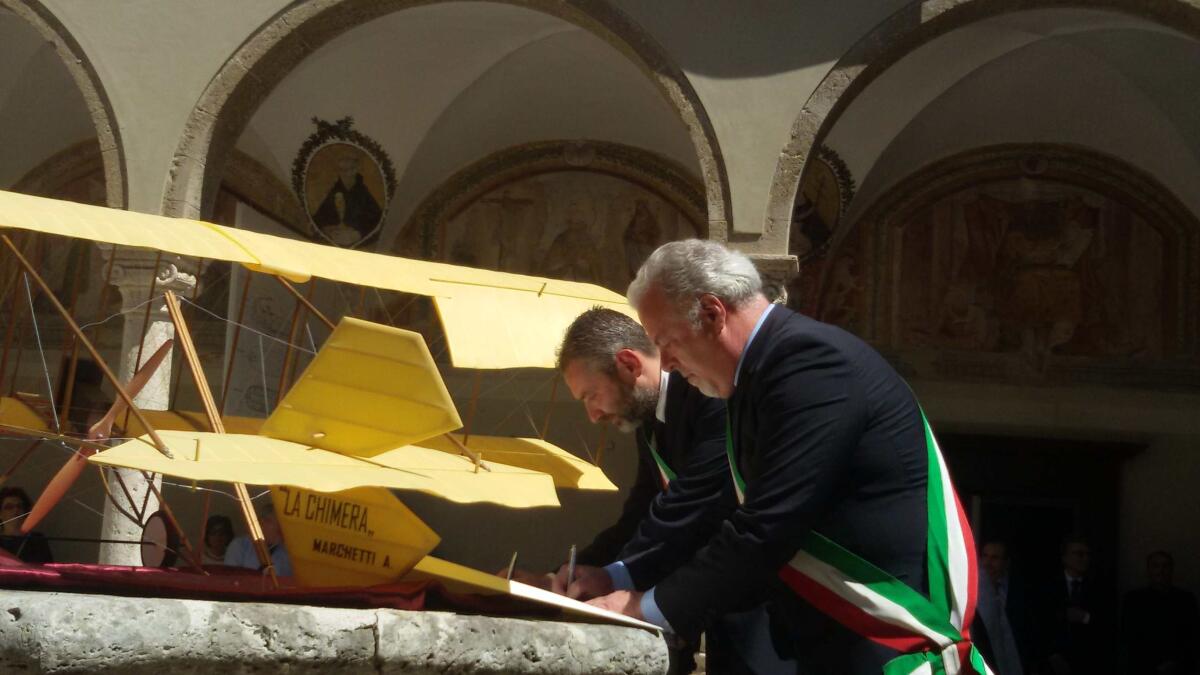 Cori e Sesto Calende: oggi la cerimonia conclusiva del Patto di Gemellaggio nel nome di Alessandro Marchetti. - 