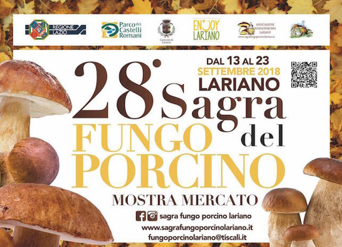 A Lariano, sino al 23 settembre, la “Sagra del Fungo Porcino”. - 