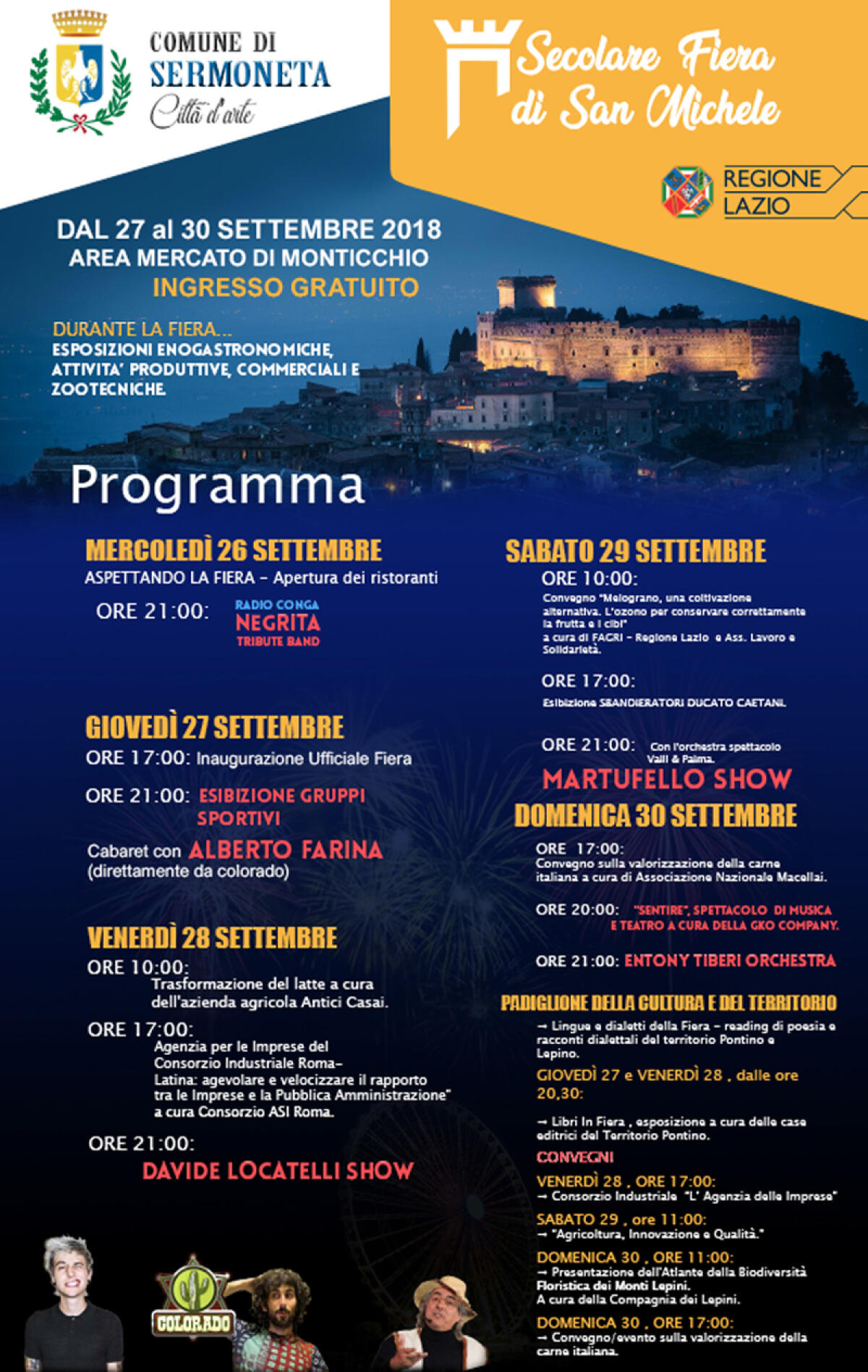 A Sermoneta questo fine settimana torna la “Secolare Fiera di San Michele”. - 