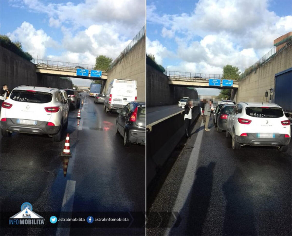 Maxi tamponamento sulla Pontina, all'altezza di Ardea: 6 auto coinvolte. Altro incidente ad Aprilia. - 