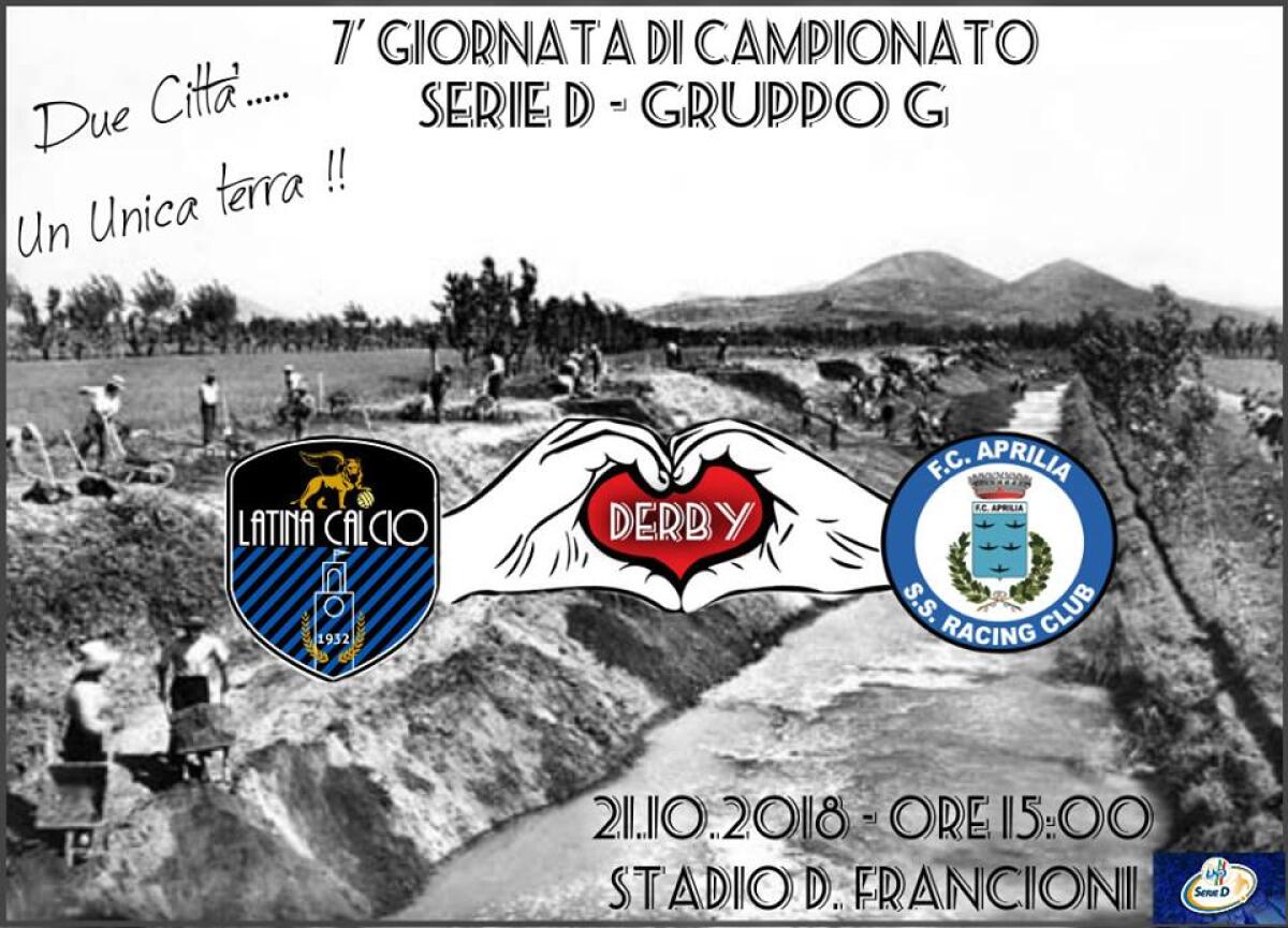 Calcio di serie D, girone G: questa domenica l'atteso derby tra il Latina Calcio e l’Aprilia Racing Club. - 