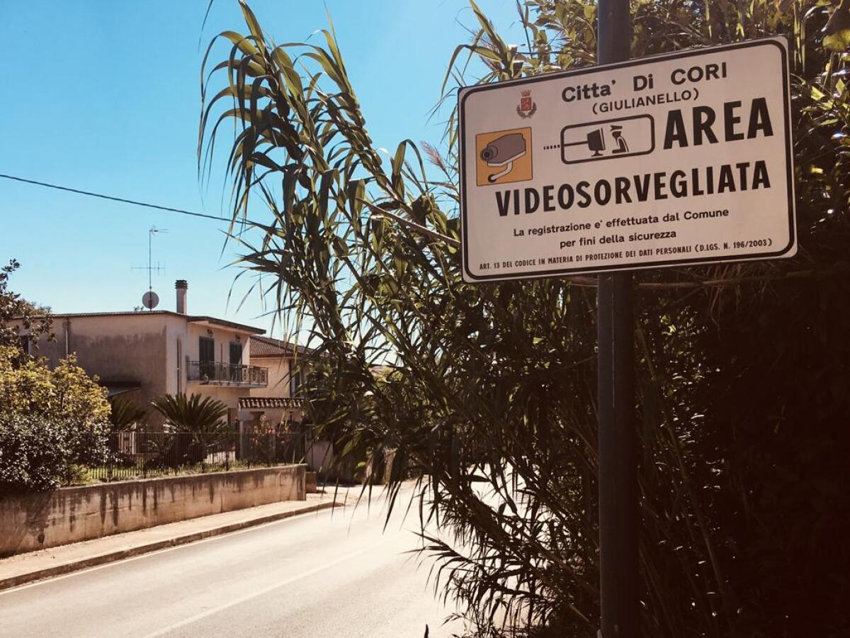 A Cori in funzione le prime 29 telecamere di videosorveglianza - 