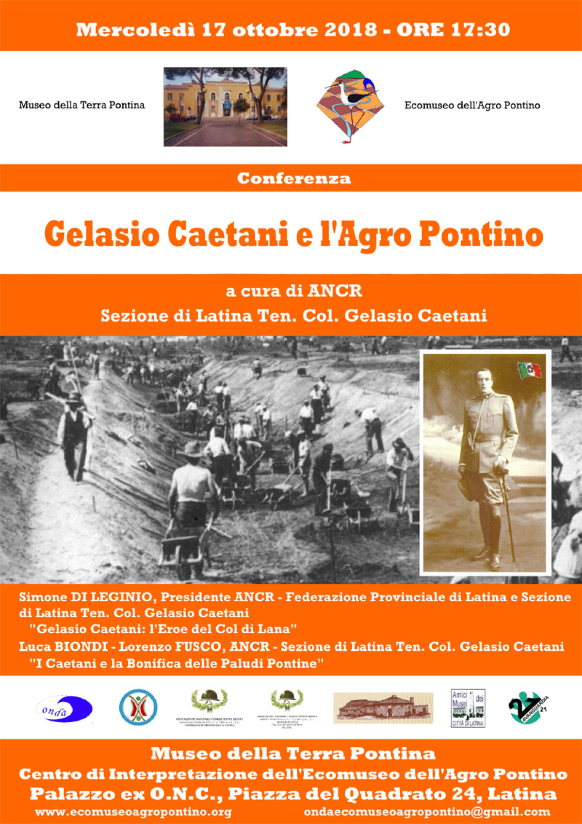 “Gelasio Caetani e l’Agro Pontino”: oggi una conferenza a Latina. - 