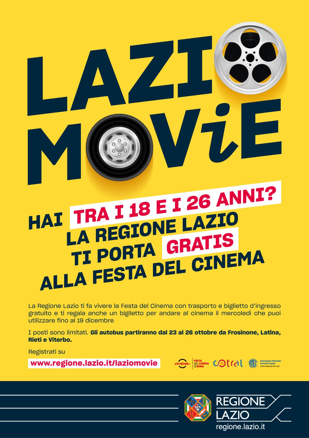 Festa del Cinema a Roma, il viaggio è gratis per gli under 26 - 