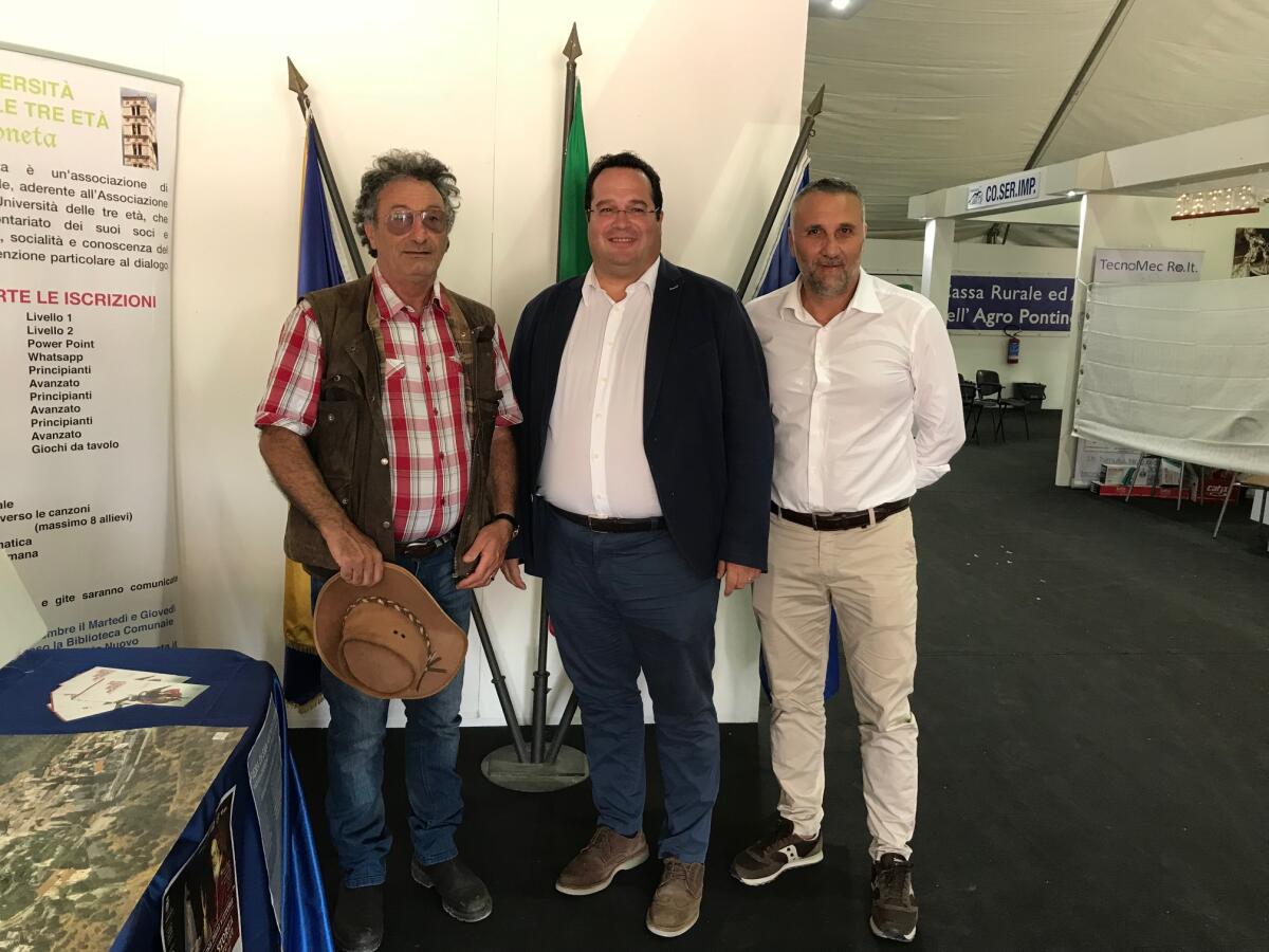 Il sottosegretario al Lavoro Claudio Durigon alla fiera di San Michele di Sermoneta - 