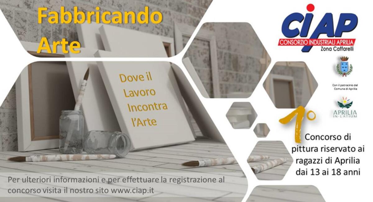 Fabbricando Arte, ad Aprilia un concorso di pittura per ragazzi con il Consorzio Industriali - 