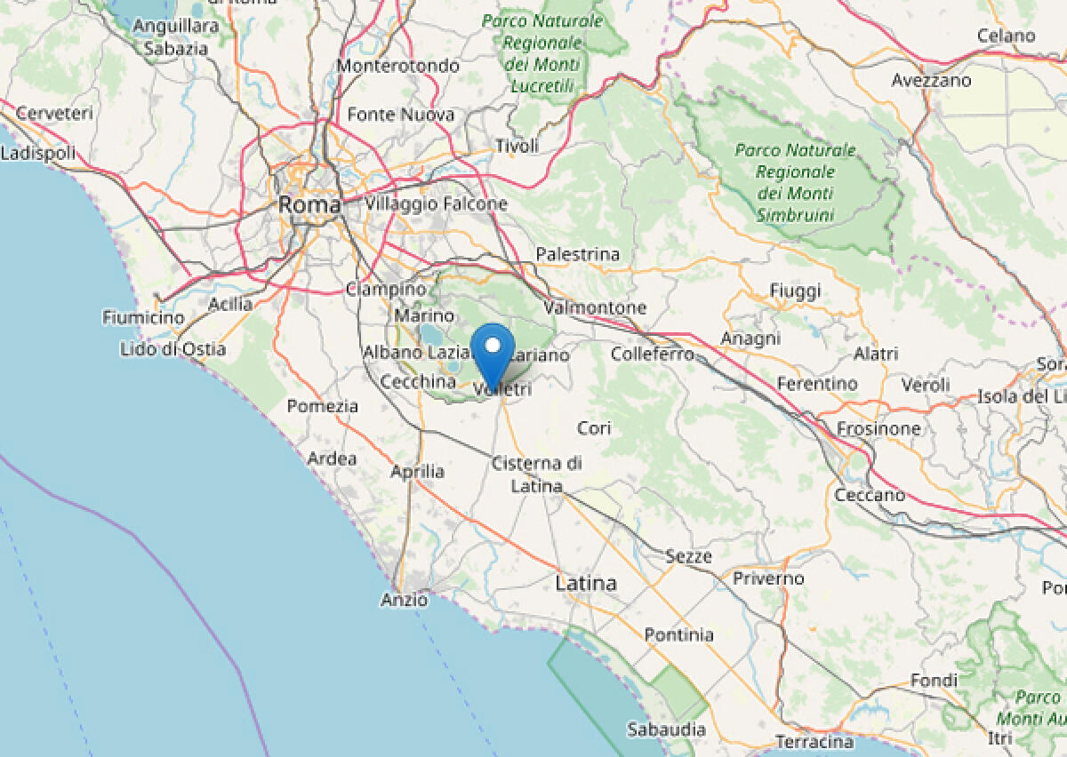 La terra trema a Velletri: registrata una scossa di terremoto di magnitudo 2.5. - 