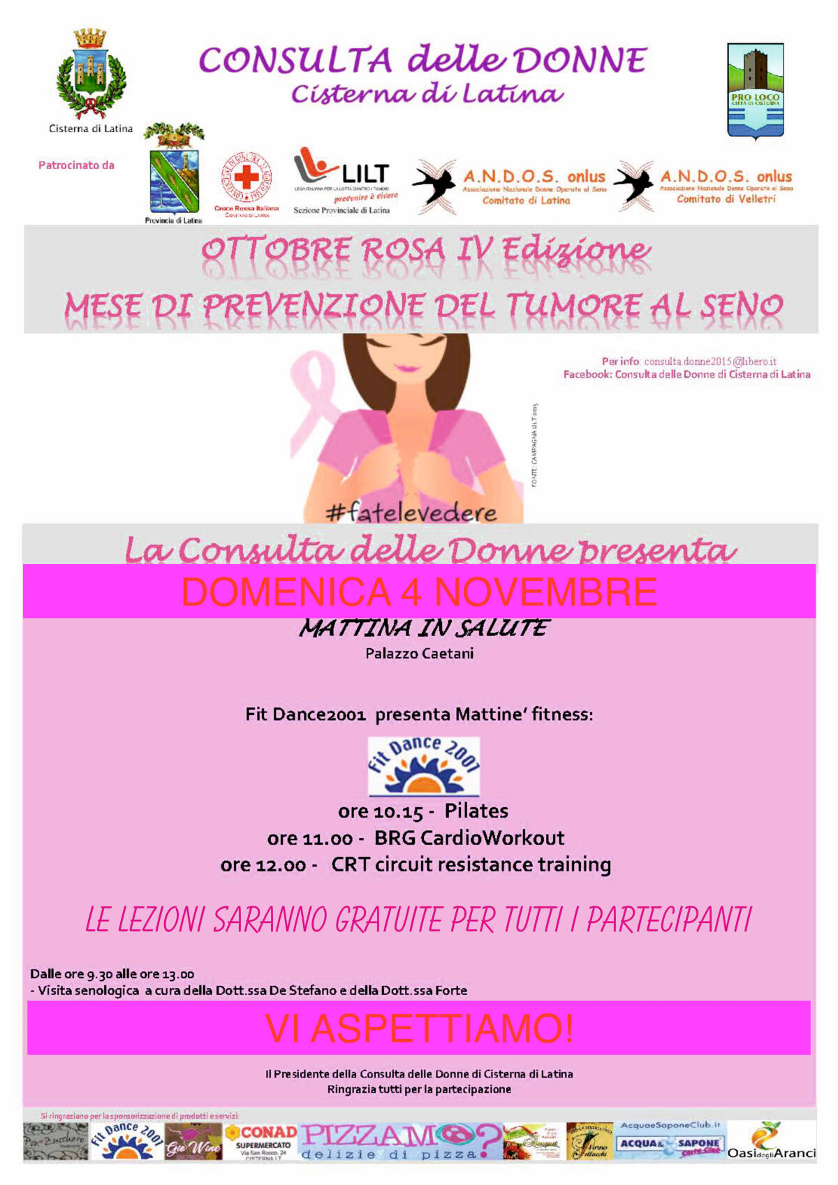 A Cisterna si chiude l'Ottobre Rosa - 