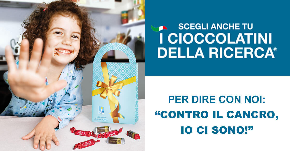 “Contro il cancro, io ci sono”: sabato 10 novembre torna l’appuntamento con “I Cioccolatini della Ricerca” dell’Airc. - 
