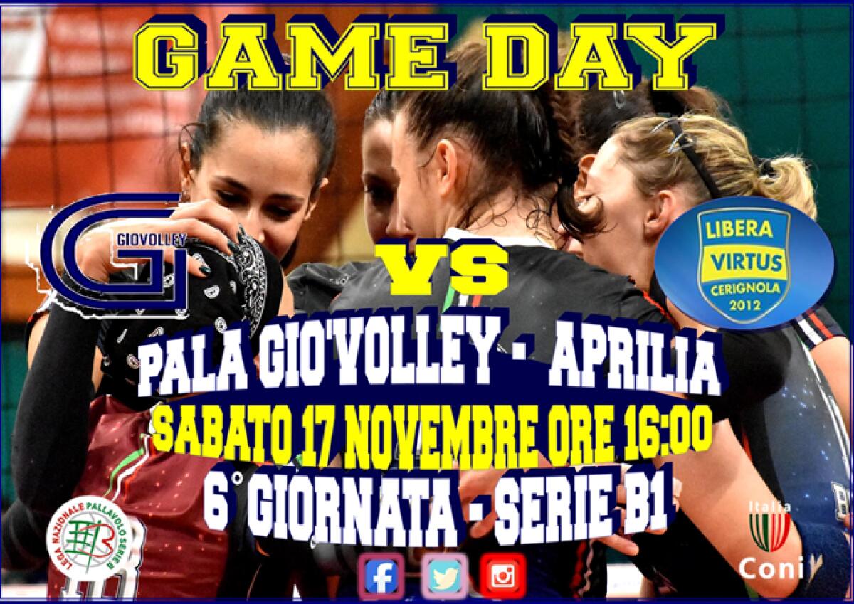 Pallavolo femminile B1: la Giò Volley Aprilia oggi affronta le avversarie pugliesi del Cerignola. - 