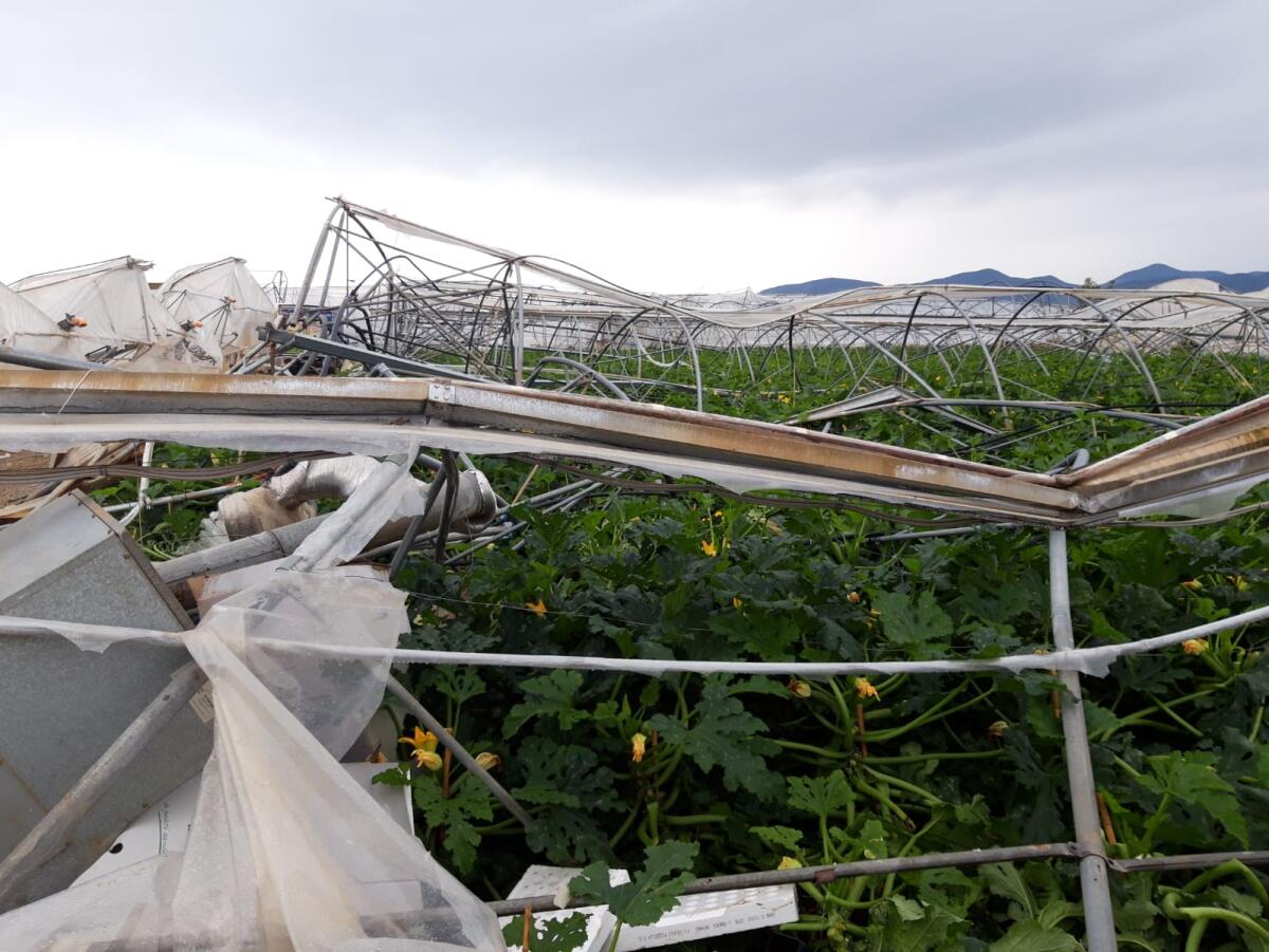 Il Governatore del Lazio, Zingaretti, questo lunedì in visita nei comuni pontini colpiti dal maltempo. - 