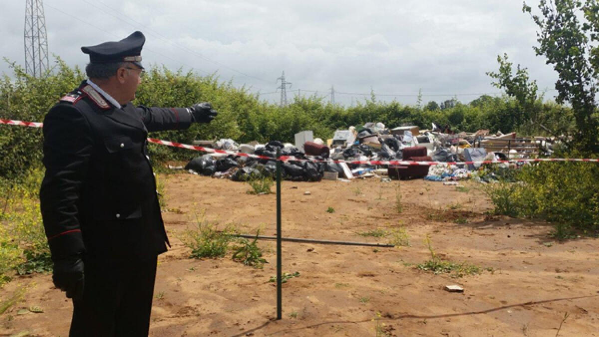 Scoperta dai Carabinieri una discarica abusiva a Priverno: due denunce. - 