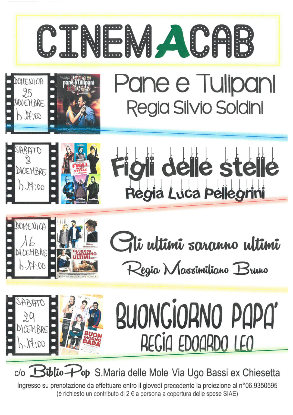 A Marino spazio al CinemAcab - 