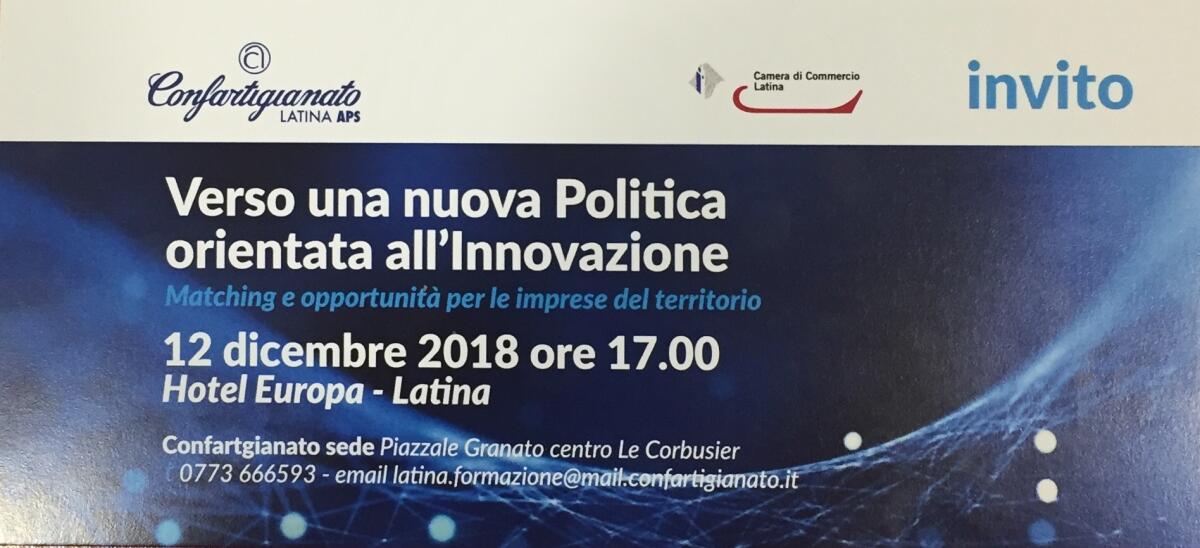 Matching e opportunità per le imprese del territorio. Incontro a Latina. - 