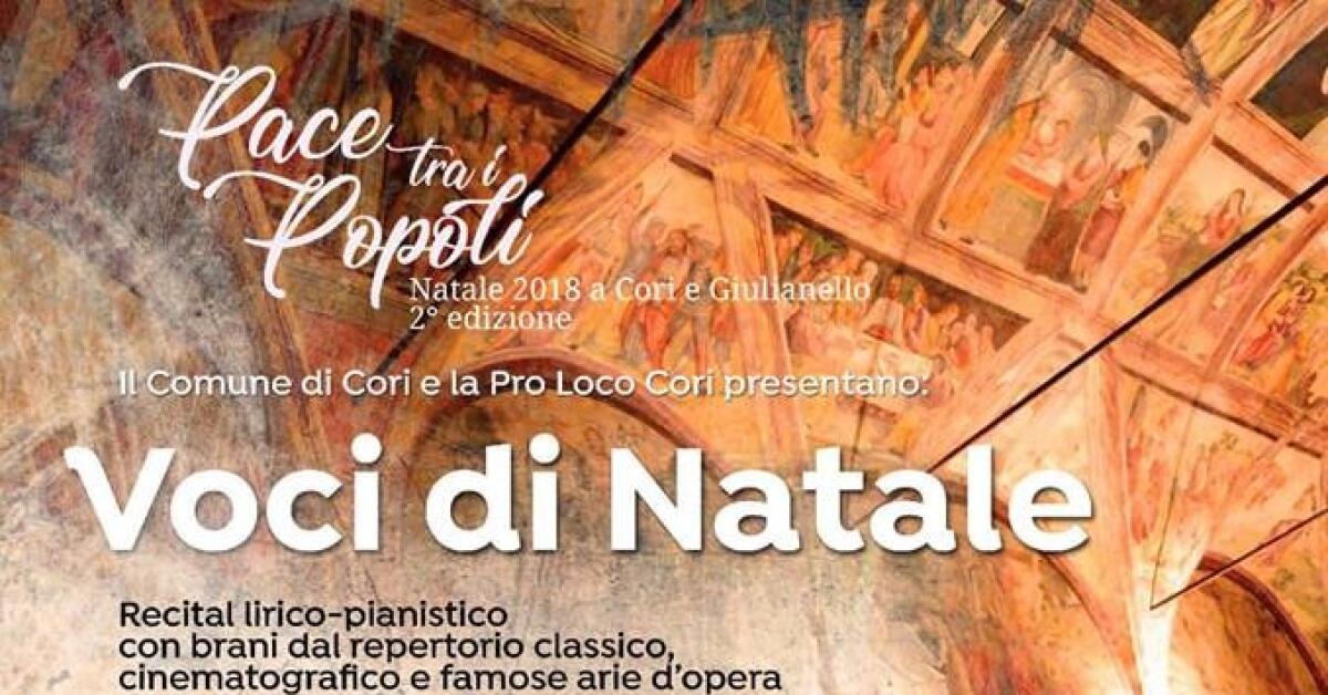 A Cori questa domenica il recital "Voci di Natale" - 