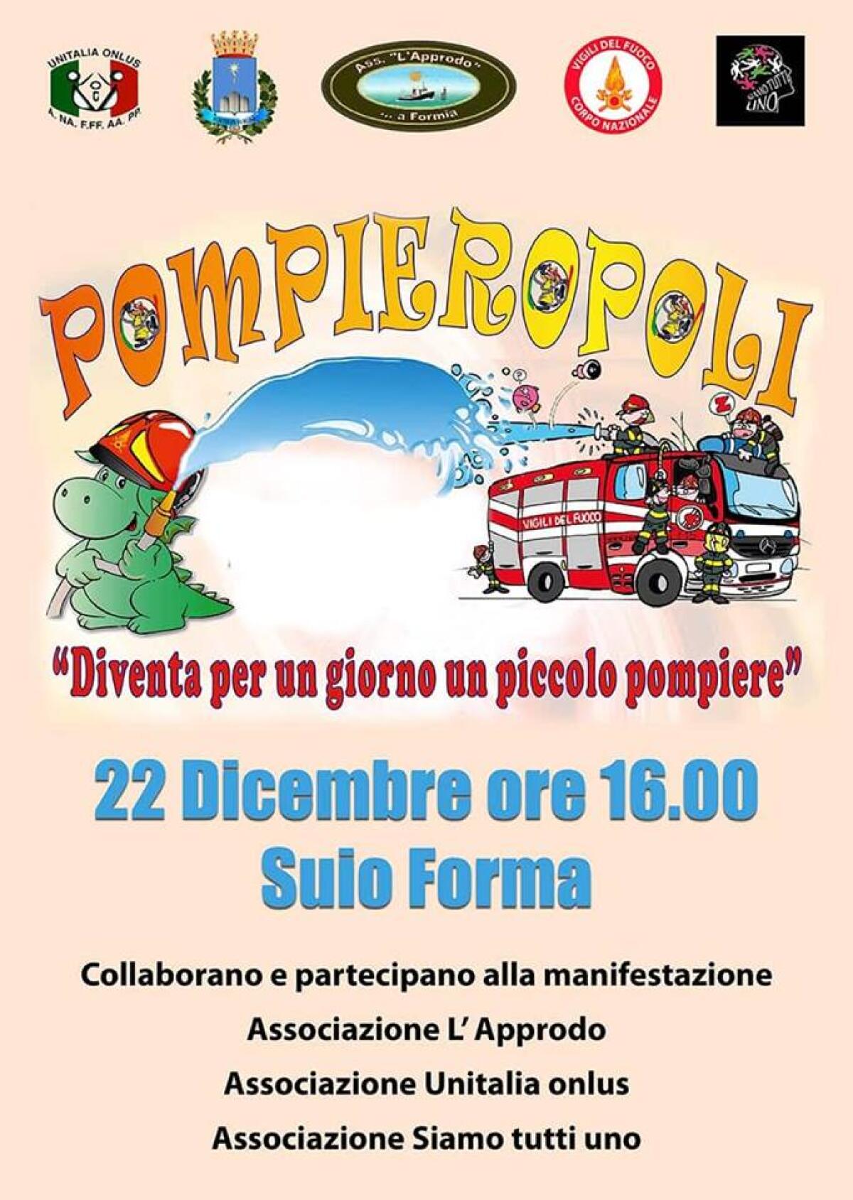 Sabato 22 dicembre la manifestazione “Pompieropoli” organizzata dai Vigili del Fuoco. - 