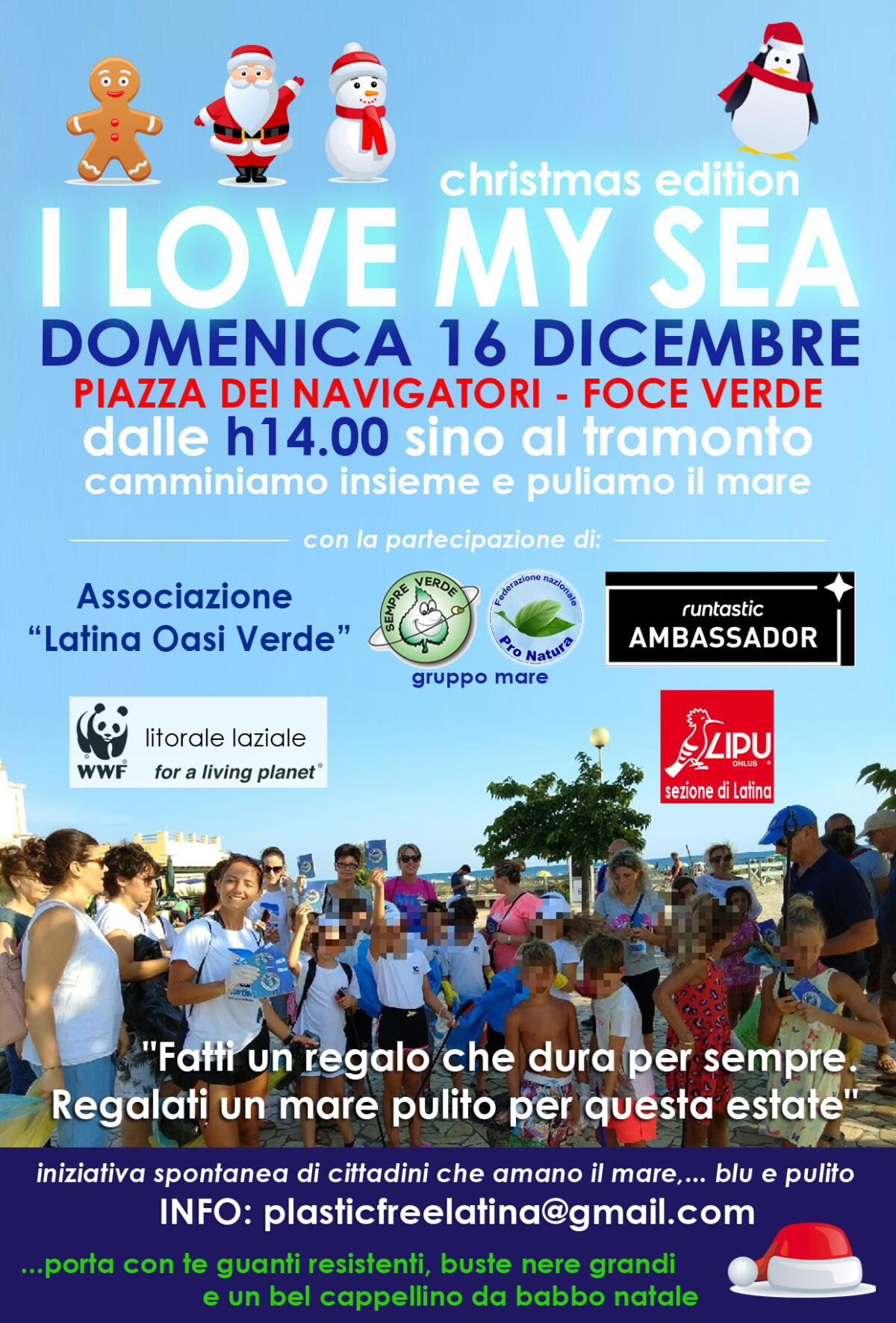 Questa domenica a Latina l’iniziativa “I Love my Sea - Christmas Edition”. - 
