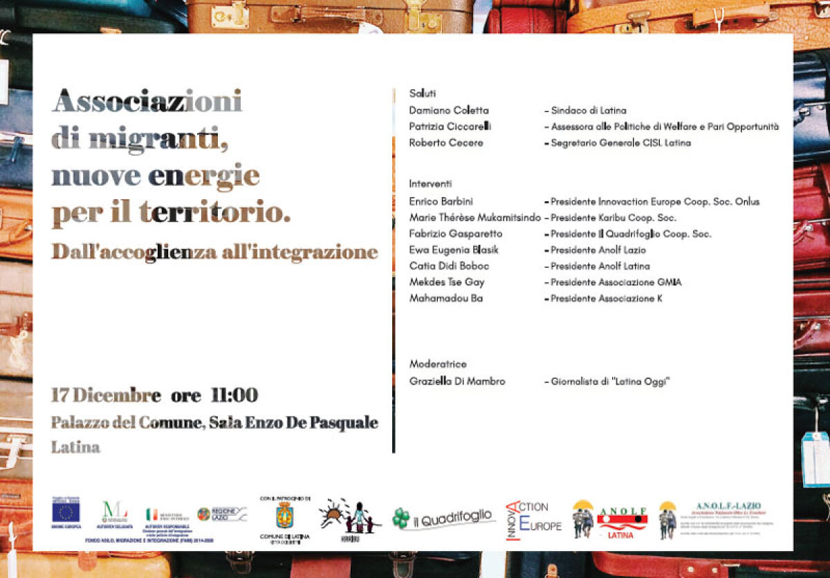 A Latina il convegno “Associazioni di migranti, nuove energie per il territorio”. - 