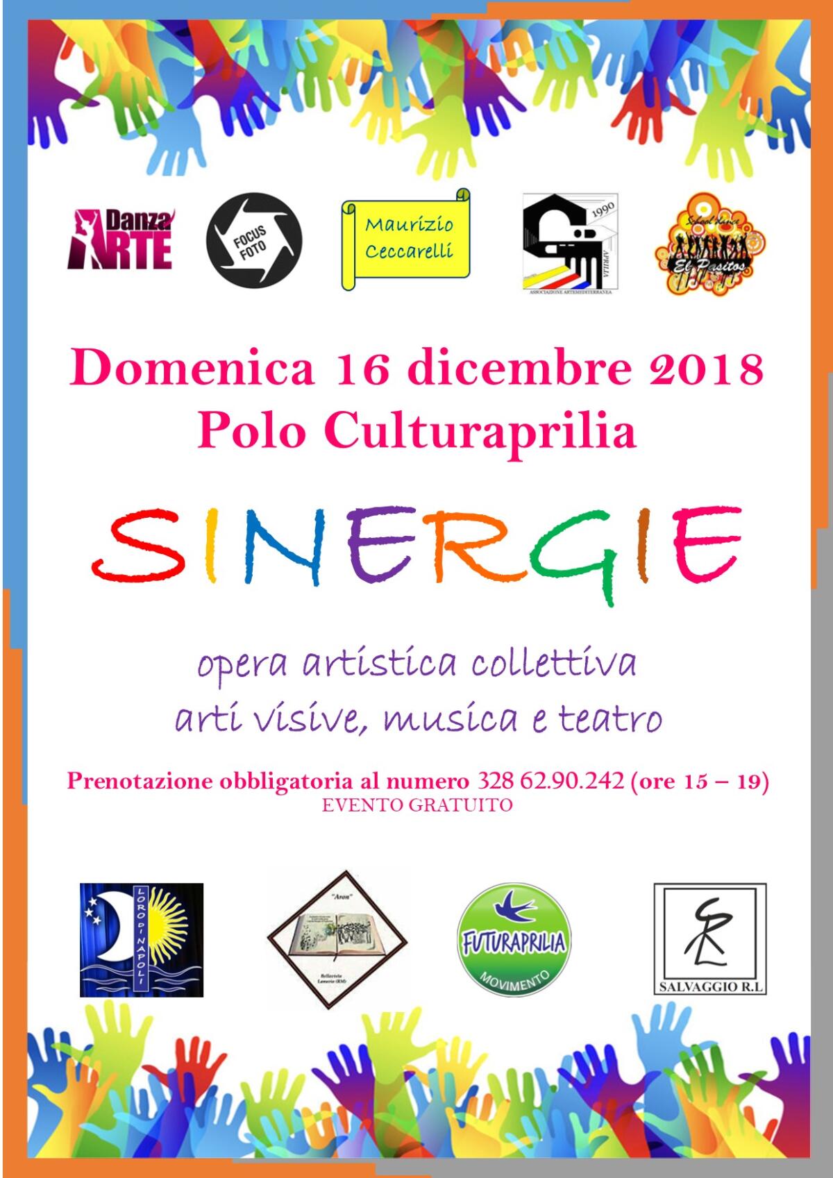 "Sinergie" Opera Artistica Collettiva: l'appuntamento è per domenica 16 dicembre al CulturAprilia. - 
