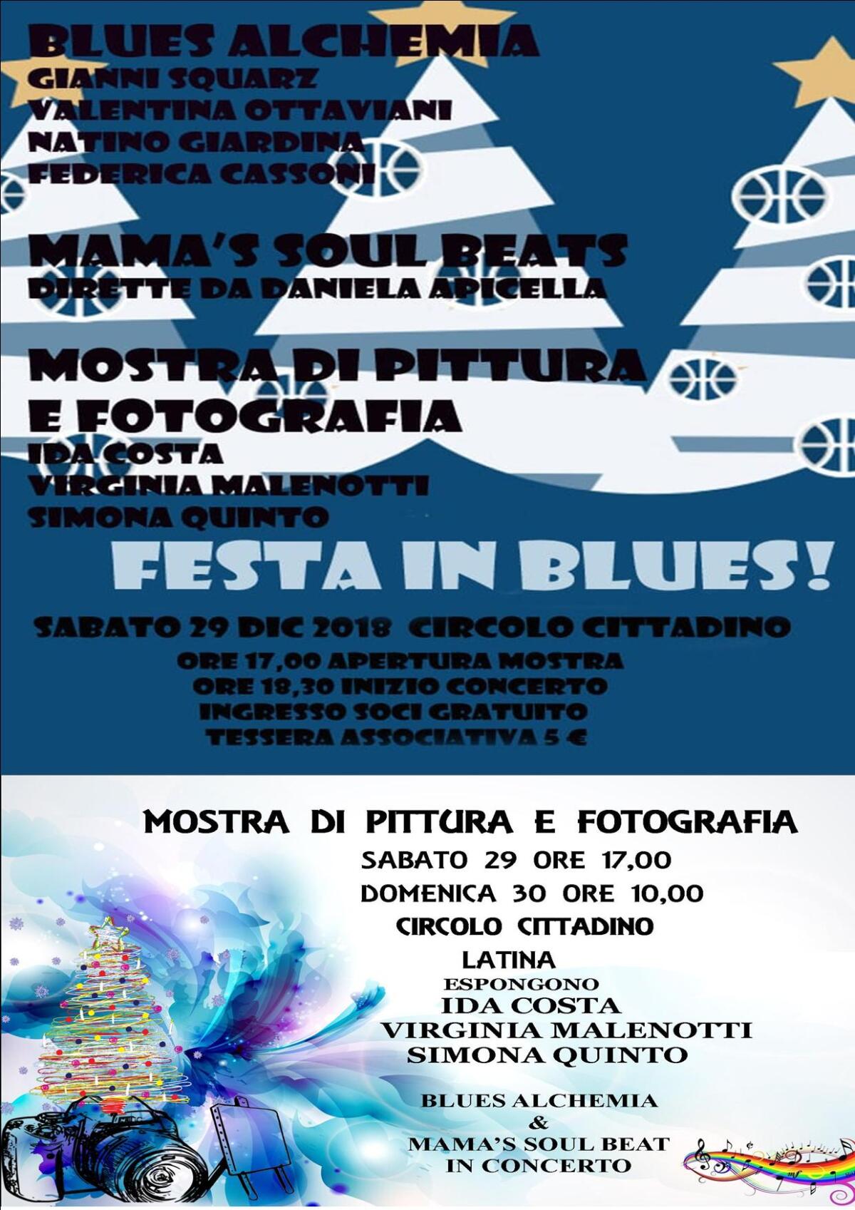 Festa in blues al Circolo Cittadino di Piazza del Popolo a Latina. - 