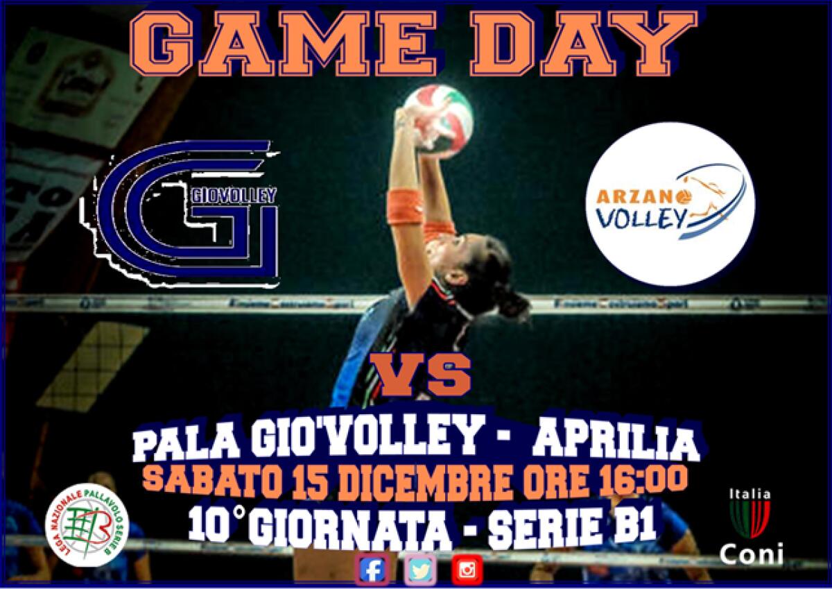 Pallavolo femminile B1: la Giò Volley Aprilia oggi attende Arzano. - 