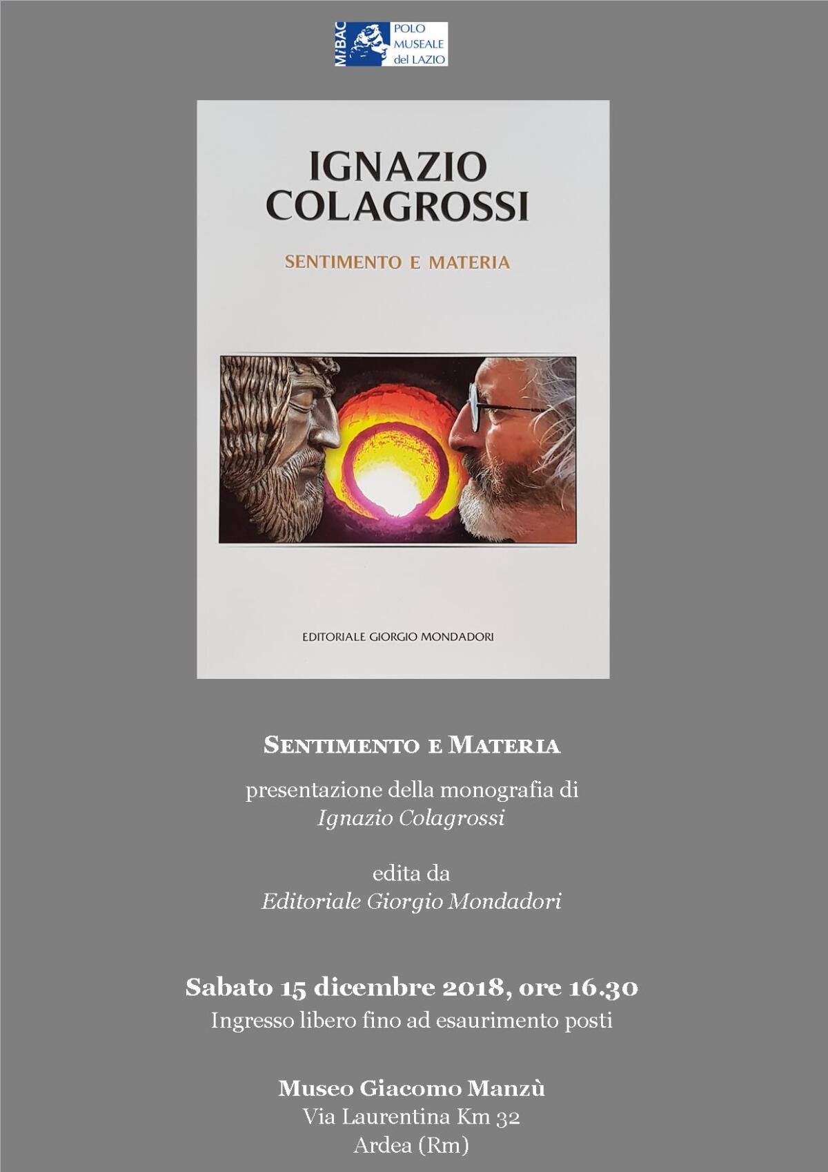 Sentimento e materia, la monografia del maestro Colagrossi - 