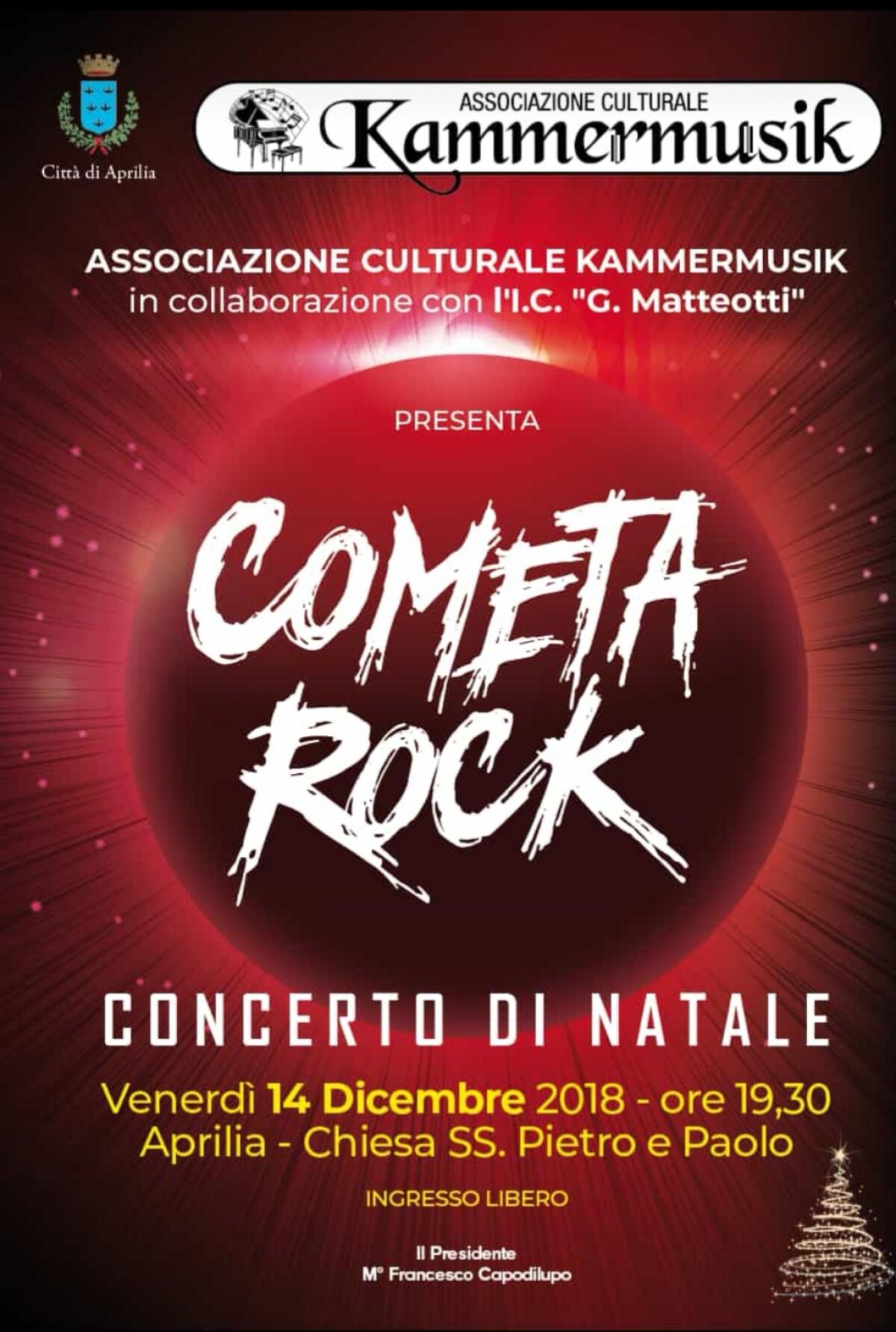 “Cometa Rock”: tradizionale concerto di Natale ad Aprilia dei cori della "Matteotti". - 
