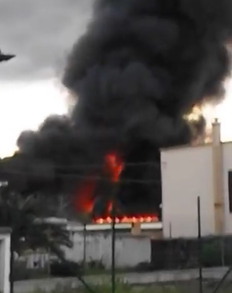 L’incendio